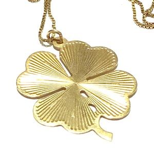 14 K Four Leaf Clover Necklace